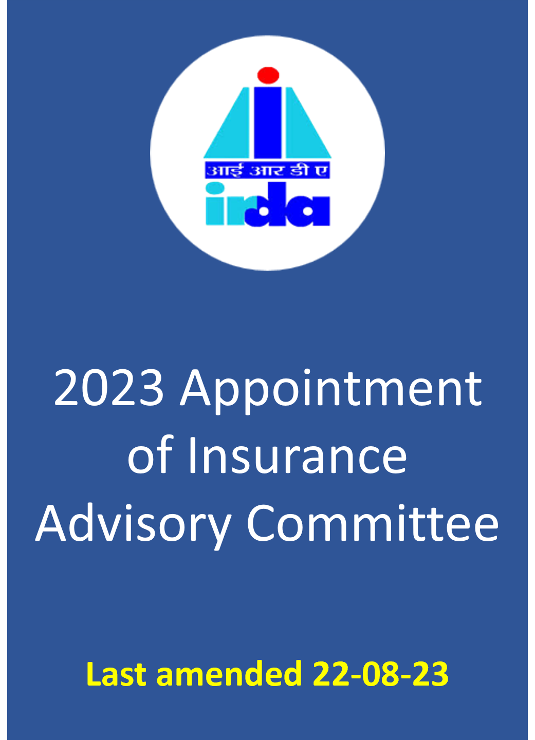 2023 Appointment of Insurance Advisory Committee